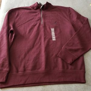 SOLD SOLD SOLD SOLD NWT Men's Nautica Burgundy Zip Up Pull-Over Sz. L